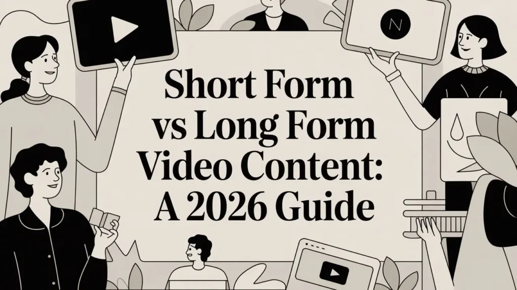 Short form vs long form video content: a 2026 guide