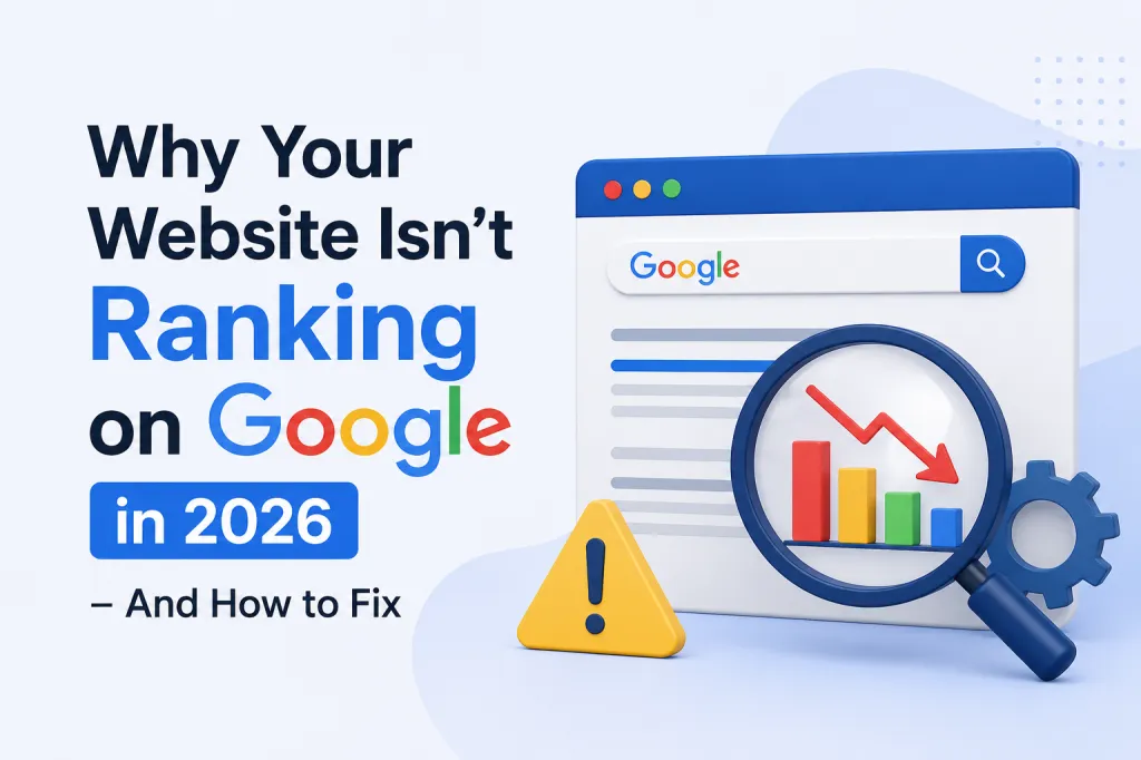 Why google is not ranking your website 
