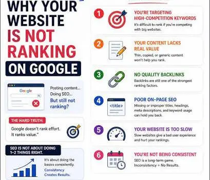  Why google is not ranking your website