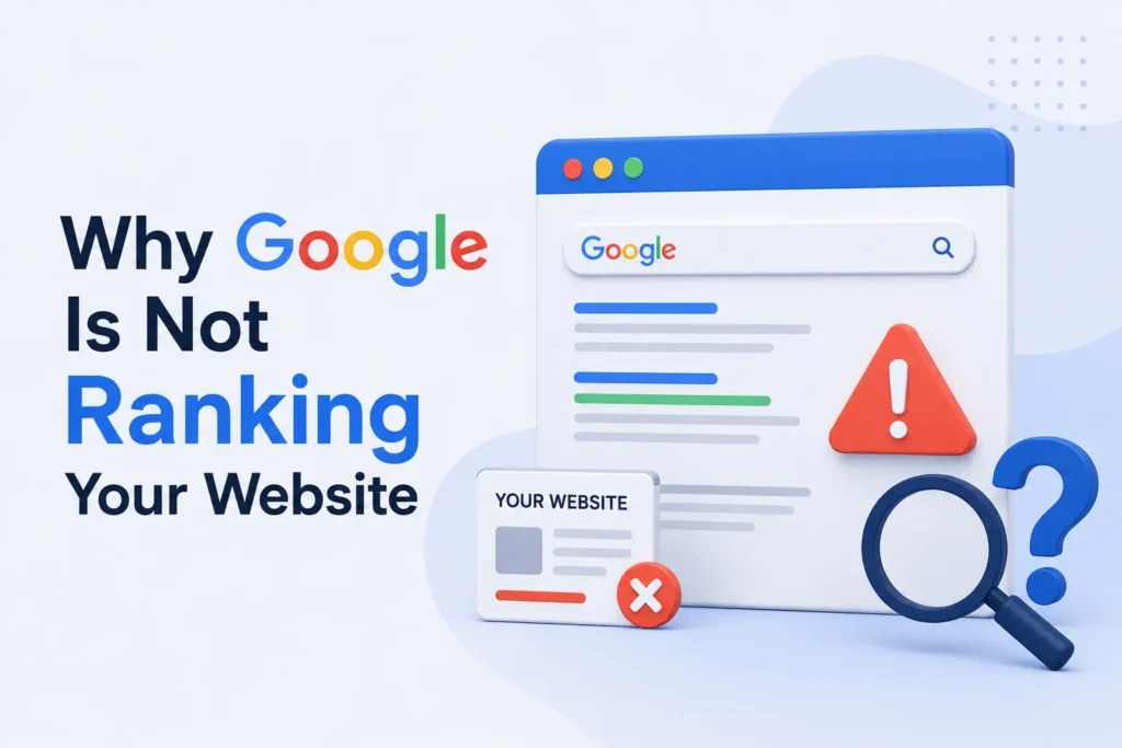 Why google is not ranking your website